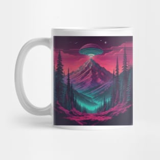 UFO Chronicles Podcast - UFO Glitch Artwork V9 Mug